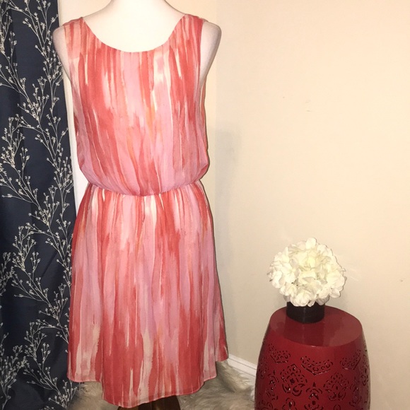 Alice + Olivia Dresses & Skirts - Alice + Olivia Silk Watercolor Stripe Drape Dress